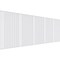 Ekena Millwork Set of Five Panels for 94 1/2"W x 36 1/4"H Framed Beadboard Fretwork Wainscot Wall Paneling WPKP18X01X15FBD - alternate 1